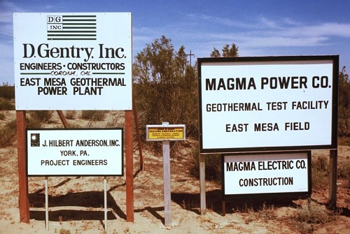 Magma Power East Mesa geothermal plant 1